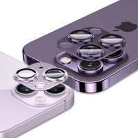 Protection d'objectif photo intégrée en métal pour iPhone 17 Pro Max 16 Plus 15 Pro 14, film anti-traces de doigts pour anneau d'objectif