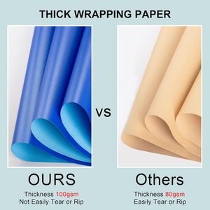 Shimmer Navy Blue Wrapping <b>Paper</b> Roll 17 Inches X 33 Feet Pearly Lustre Gift Craft Use - Product Image 5