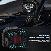 Feux LED OVOVS étanches tout-terrain avec faisceau projecteur, cubes lumineux LED de 3 pouces pour camions, VTT, SUV, UTV, 4x4, bateaux
