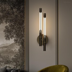 Lámpara de Pared Nórdica de Hierro, Moderna y Sencilla, LED Regulable, Pantalla de Metal, Creativa, para Pasillo, Entrada, Sala de Estar, Dormitorio, Mesita de Noche - Product Image 2