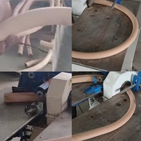 Machine à fabriquer des tiges, barres, goujons et bâtons en bois courbés, droits et ronds