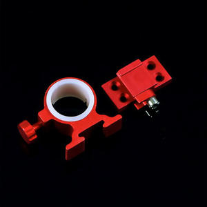 Support de canne à pêche en alliage d'aluminium et de magnésium, type séparé, pour accessoires de cadre de parapluie, couleur rouge - Product Image 1