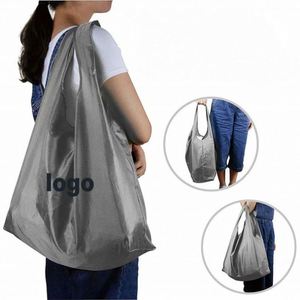 Sacs de courses pliables écologiques personnalisés, sacs cadeaux, sacs à chaussures, sacs de sport, sacs de voyage multicolores, sacs de courses pliables avec poche - Product Image 2