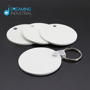 Sublimazione in bianco FRP portachiavi in plastica sublimazione HPP Hardboard portachiavi personalizzato