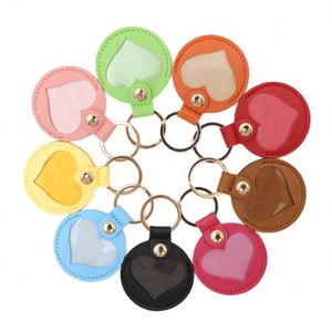 Fast Shipping Pet Hair Storage <b>Bag</b> Keychain PU Leather Portable <b>Key</b> <b>Ring</b> Pet Memorial Photo Holder Gift for Pets - Product Image 2