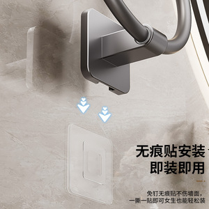 ที่แขวนผ้าเช็ดตัวแบบติดผนัง Shu Zheng ทำจากสแตนเลสทรงกลม สำหรับห้องน้ำ ที่แขวนผ้าเช็ดมือ - Product Image 4