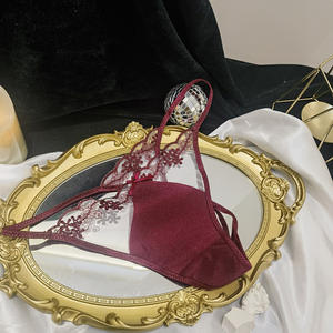 <span class=keywords><strong>Mini</strong></span> <span class=keywords><strong>string</strong></span> érotique pour femme, <span class=keywords><strong>string</strong></span> sexy en dentelle, culotte de bikini pour femmes, culotte sexy transparente en dentelle et en maille pour jeunes femmes, strings bon marché - Product Image 6