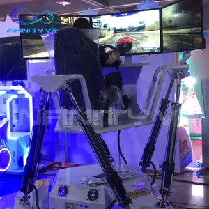 Équipement <span class=keywords><strong>Vr</strong></span>/<span class=keywords><strong>Ar</strong></span>/<span class=keywords><strong>Mr</strong></span> Jeux de parc d'attractions Simulateur de voiture de course 9D Jeu d'arcade à 3 écrans Simulateur de course 6Dof Machine de conduite - Product Image 5