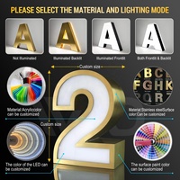 Enseignes lumineuses extérieures personnalisées à lettres en relief 3D, enseignes publicitaires rétroéclairées RGB pour entreprises