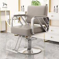 Chaise de barbier ergonomique EaseNeat avec pompe hydraulique, réglable en hauteur, pivotante à 360° pour usage professionnel en salon