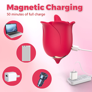 Valentinstagsgeschenke <span class=keywords><strong>2026</strong></span> Klitoris-Sauger Rose Zungen-Leckende Blume Erwachsenen-<span class=keywords><strong>Vibrator</strong></span> in Rosa Sexspielzeug für Frauen - Product Image 6