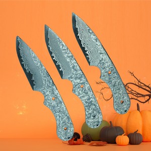<span class=keywords><strong>Couteau</strong></span> de cuisine à lame fixe en acier <span class=keywords><strong>Damas</strong></span> de haute qualité, fait main, 67 <span class=keywords><strong>couches</strong></span>, lame vierge, manche intégral - Product Image 3