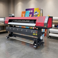 Imprimante jet d'encre grand format industrielle 1,6 m pour l'impression de bannières extérieures, autocollants en vinyle, papiers peints et toiles – Idéale pour les entreprises