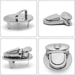 Fermoirs à pression PCS pour sacs à main, fermoirs à boucle pour sacs à main, fermoirs ronds grands en alliage argenté, fermoirs à pression en métal, fermoirs à clip en métal, fermoirs à bec de canard - Product Image 3