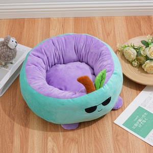 Cama Redonda de Pelúcia Desmontável e Lavável para Cães e Gatos, Tapete Quente de Inverno para Animais de Estimação - Product Image 6