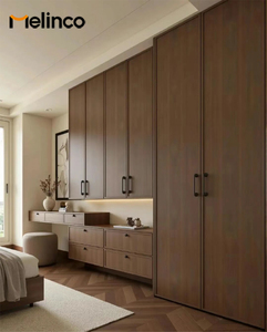 Melinco Luxury Bedroom Furniture Same Color Door Wall Cabinet Series <strong>Closet</strong> Wardrobe One-stop Solution Cabinets For Bedroom Gym - Product Image 2
