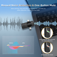 Microphone-cravate sans fil omnidirectionnel à condensateur avec lumières LED, léger et portable pour conférences informatiques