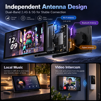 Panneau de commande intelligent Tuya, écran tactile 7 pouces, double bande WiFi, hub Zigbee 3.0, 5.2 Mesh, panneau d'interrupteur mural EU US