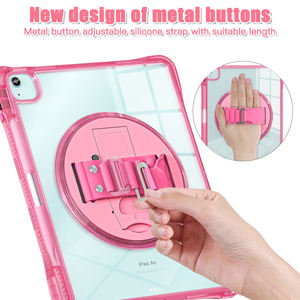 เคสแท็บเล็ตใสสำหรับ <span class=keywords><strong>iPad</strong></span> Air 13 2025 2024 <span class=keywords><strong>iPad</strong></span> Pro 12.9 ''<span class=keywords><strong>2022</strong></span> 2021 2020 2018ช่องใส่ดินสอที่ใส่ซิลิโคนขาตั้ง - Product Image 2