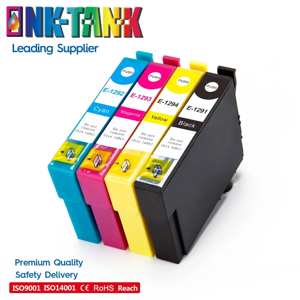 INK-TANK T1291 T1292 T1293 T1294 T1295 cartuccia d'inchiostro a getto d'inchiostro compatibile con colori per stampante Epson Stylus SX435W SX525WD SX235W