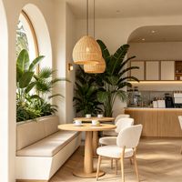 Kiosque à café personnalisé haut de gamme pour centre commercial, stand de vente au détail, bar incurvé cannelé avec éclairage LED pour café, bar, réception et présentation