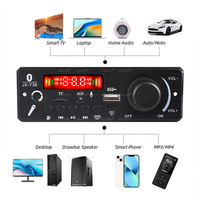 Amplifier 200W BARU DIY Papan Dekoder MP3/WAV DC 12V 100W Pemutar USB Mobil Nirkabel Slot Kartu TF FM dengan Mic Plastik