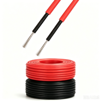 Cable Solar Fotovoltaico de CC GF0028 de 4mm y 6mm de Fábrica China, Conductor de Cobre Estañado, XLPE, Clasificación IP67, Baja Tensión 600V/1kV, 1/2 Hilos