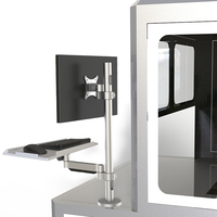 Bras robotique télescopique robuste T3-Z Meisonic 15"-32" à économie d'espace, capacité de 8 kg, rotation à 360 degrés, support d'écran LCD en alliage d'aluminium