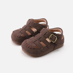 Nouveautés printemps - Chaussures en cuir pour tout-petits, sandales romaines pour garçons et filles de 10 mois à 3 ans - Product Image 5