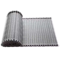 Tapis roulant de refroidissement en treillis métallique flexible en acier inoxydable pour fours de recuit de boulangerie et transport alimentaire en tunnel