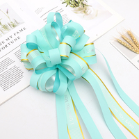 Nœud décoratif avec ruban en pp pour mariage, noël, fête, 25 pièces, nouveau style d'emballage cadeau, vente en gros