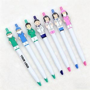 Stylo à bille personnalisé avec logo XJ9 pour médecins et infirmières, cadeau d'entreprise, cadeau promotionnel médical pour les médecins - Product Image 1