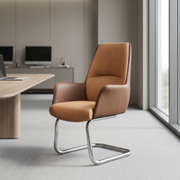 Chaises de bureau en cuir PU, cuir synthétique, écologiques, chaises pour visiteurs, pour les réunions