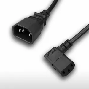 USB 3-контактный штекер IEC 60320 C14 штекер к C13 Прямоугольный тип шнур питания набор 10 А 125 В AC штекер шнур