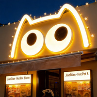 Boîte à lumière LED dynamique en aluminium MACCAN, panneau publicitaire extérieur avec modules LED étanches de couleur personnalisée