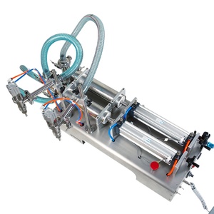 Botella de plástico y vidrio de 10-5000 ml de doble cabezal, de alta precisión, automática, para perfume, agua, zumo, cerveza, aceite esencial, líquidos a pequeña escala. - Product Image 1