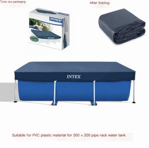 <span class=keywords><strong>Cubierta</strong></span> <span class=keywords><strong>Rectangular</strong></span> para <span class=keywords><strong>Piscina</strong></span> <span class=keywords><strong>Intex</strong></span> 28038 de 9 pies 10\" (3 m x 2 m), PVC, 6 Piezas/Caja, 118\" x 79\" (300 x 200 cm) - Product Image 3