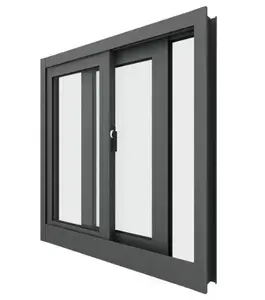 Fenêtres coulissantes en aluminium Ouverture facile et rapide Isolation thermique coupe-vent