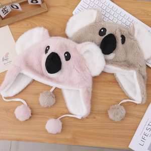 Chapeau d'hiver chaud en peluche Koala avec protège-<span class=keywords><strong>oreilles</strong></span> <span class=keywords><strong>pour</strong></span> enfants et adultes - Product Image 2