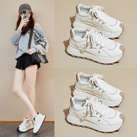 Chaussures Torre style coréen pour femme, collection automne 2025, pour étudiantes, sport, course, décontractées, street style, à semelle épaisse et plateforme, type Dad Shoes