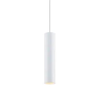 Aluminium Witte Cilinder Vormige Nordic Light Hangers Met Led Gu10 Lamp