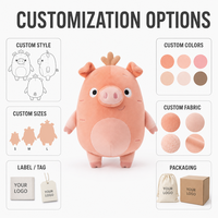 Boneka Babi Kentang Manis Lucu, Mainan Plush, Desain Boneka Babi Kecil Kustom, Dekorasi, MOQ Rendah, Layanan OEM ODM, Sampel, Sumber Langsung