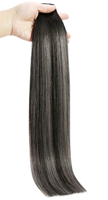 Extensions de cheveux humains invisibles double trame de haute qualité, double couche, Genius Weft, sans couture, pour fêtes et mariages