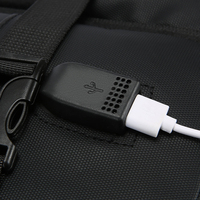 Sac à dos extensible pour homme avec logo personnalisé, 35L, grande capacité, multifonctionnel, pour ordinateur portable, avec charge USB