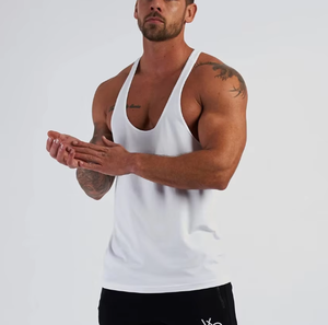 <span class=keywords><strong>Débardeur</strong></span> de sport pour homme à col en U, respirant et décontracté, idéal pour la course et la gym, personnalisable, vente en gros - Product Image 2