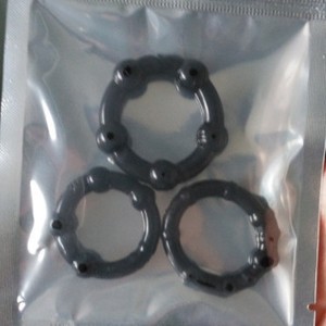Penis Rings Set <b>TPE</b> Material Delay Ejaculation For Men Adult Sex Toy Vibrating Cock Ring Three Sizes Black Blue Clear - Product Image 5