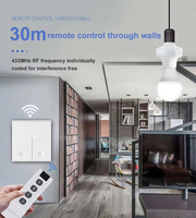 Interrupteur de support de lampe à télécommande sans fil 33 MHz, douille pour ampoule LED E27, longue distance 110V220V pour éclairage encastré, suspension
