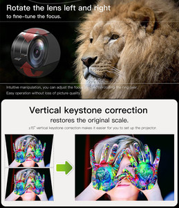 Bán Buôn Chất Lượng Chính 1080P Native Chiếu Với Màn Hình Phản Chiếu Airplay Miracast - Product Image 3