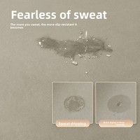Tapete de Yoga Profesional de Segunda Generación Mejorado, de Goma PU con Acabado Mate de Coco, Antideslizante, Resistente al Agua, de 5mm