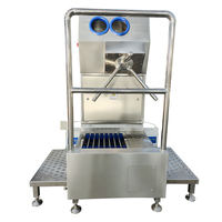 Station d'hygiène pour cuisine centrale : Lave-bottes automatique pour boulangerie et transformation de fruits